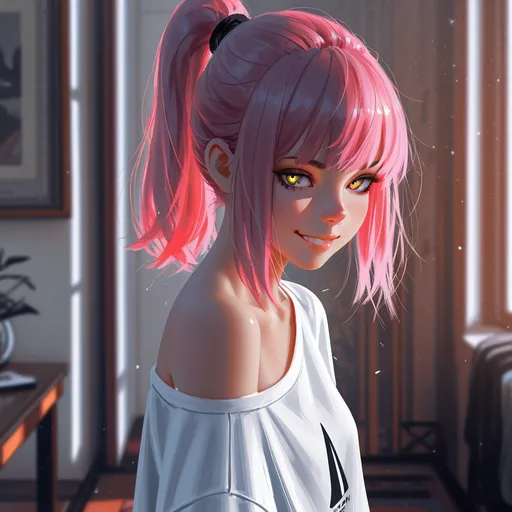 Sharp-Lined Glossy Semi-Realistic Portrait