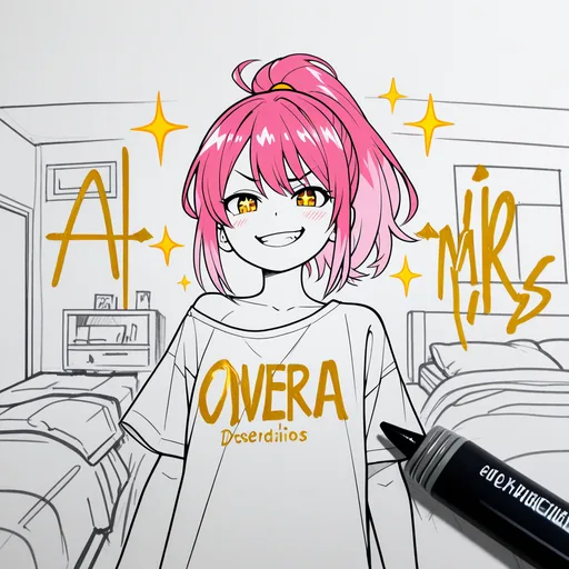 Traditional Marker Illustration